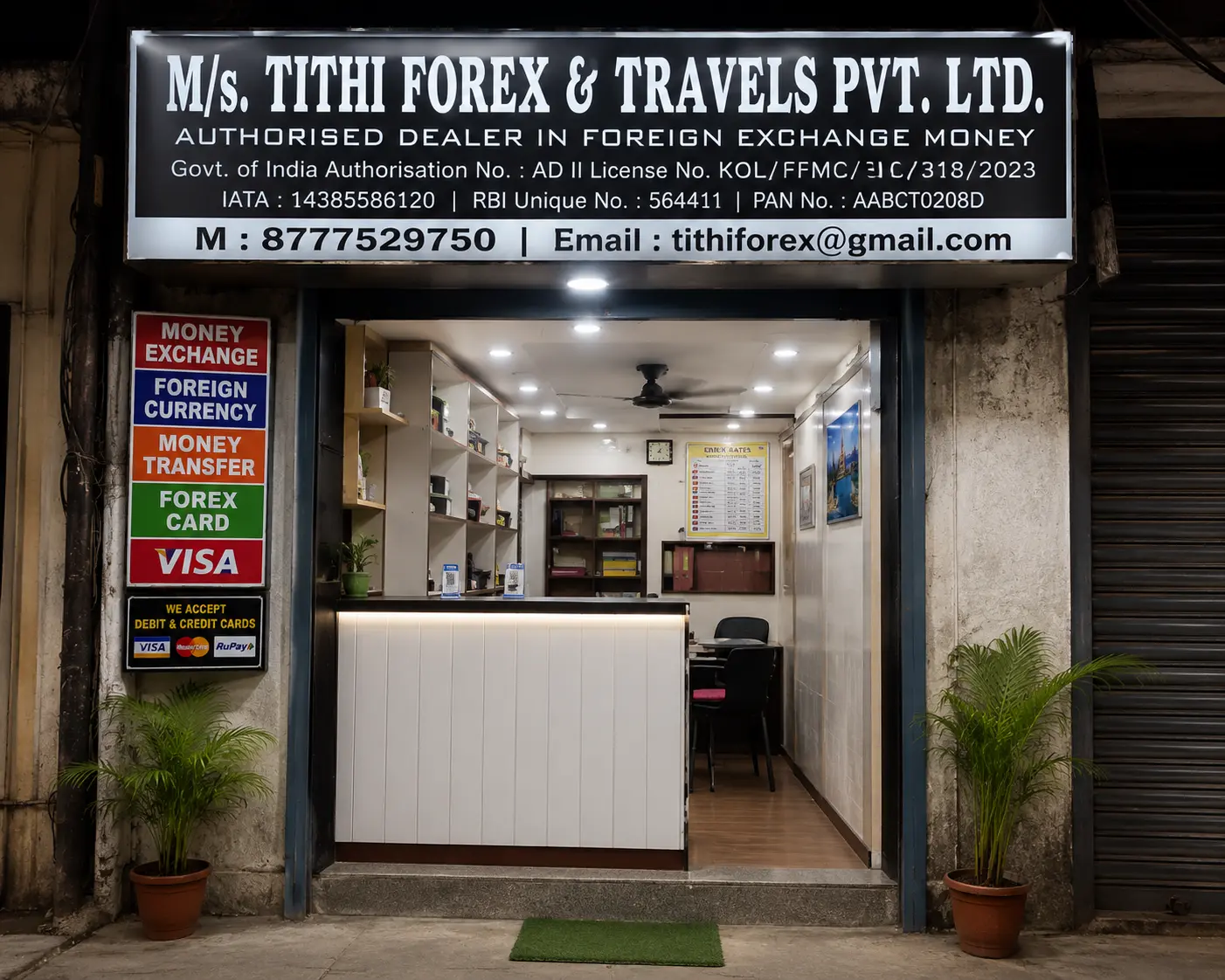 currency and money exchange in kolkata at M/s. Tithi Forex & Travels Pvt. Ltd.